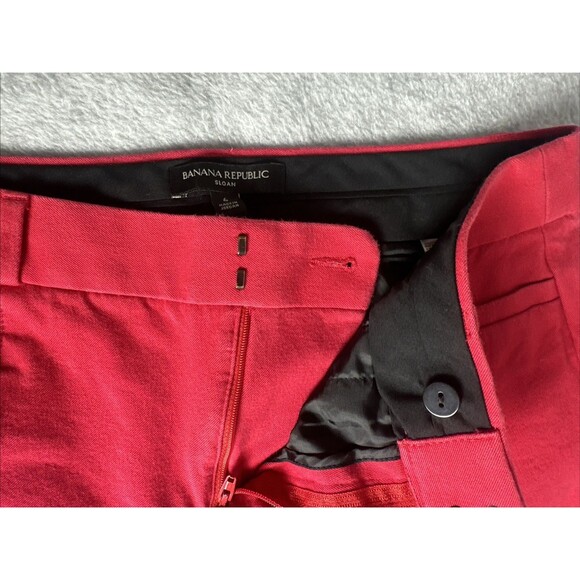 Banana Republic Modern Sloan Size 6 Woman Pant - Waist skinny - Red - Clean - Picture 2 of 4